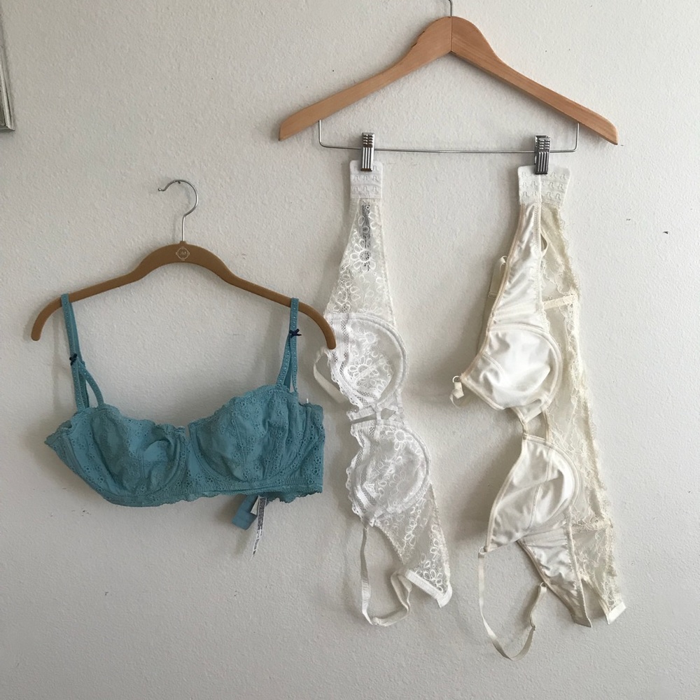 3 dainty bras from free people